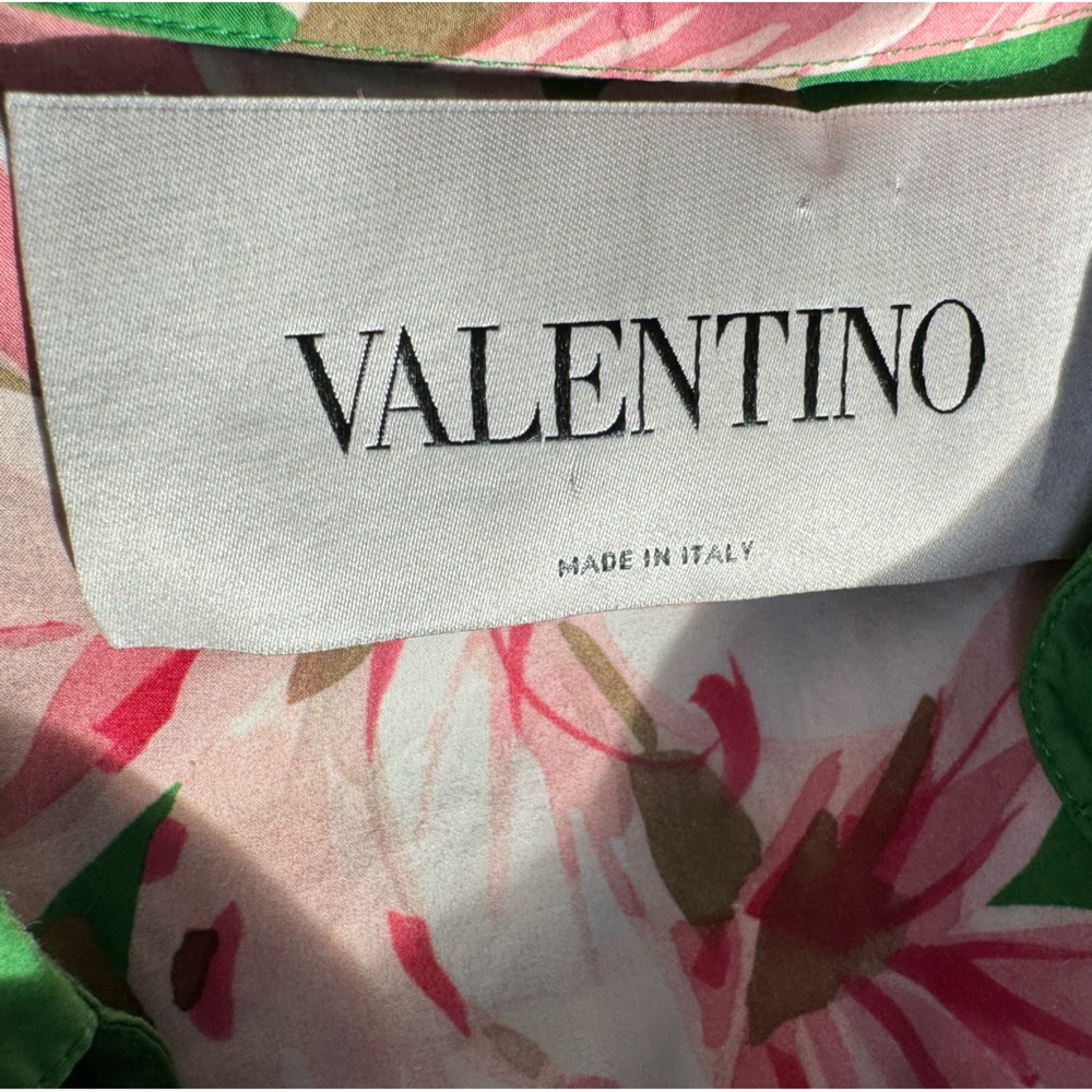 VALENTINO GARAVANI
Lilium print cotton dress in green size IT 42 - Picture 15 of 16
